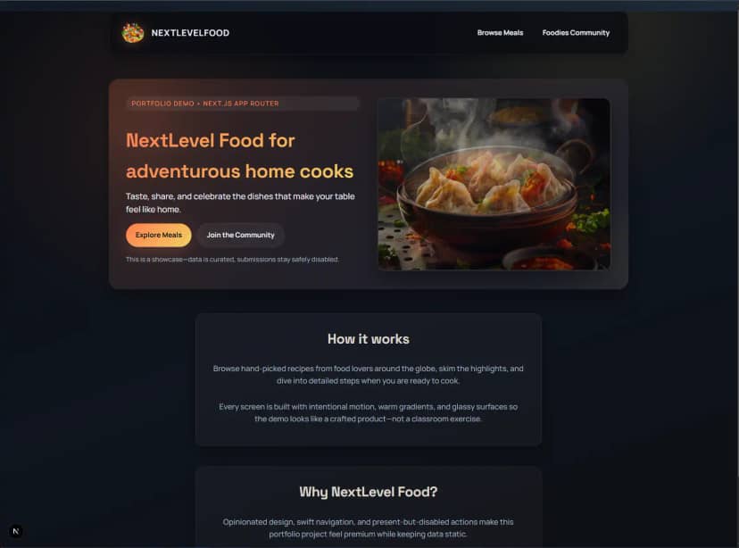 Preview of Food App